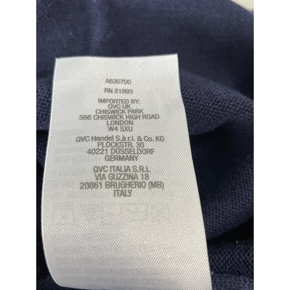 Studio Park x Amy Stran Galentine's V-Neck Heart Sleeve Navy Red Women Size 2X - Picture 5 of 6